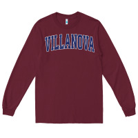Burgundy villanova pennsylvania pa vintage athletic sports Long Sleeve Tee - tuanDangUi