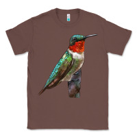 Chestnut Ruby Throated Hummingbird Bird Classic Tee - LillyAllenDesigns