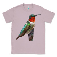 Lilac Ruby Throated Hummingbird Bird Classic Tee - LillyAllenDesigns