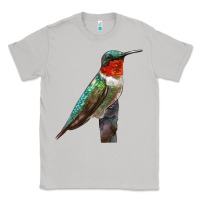 Moon Dust Ruby Throated Hummingbird Bird Classic Tee - LillyAllenDesigns