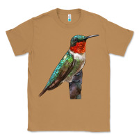 Toasted Coconut Ruby Throated Hummingbird Bird Classic Tee - LillyAllenDesigns