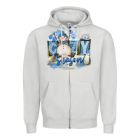 Dove Grey Cozy Season Zipper Hoodie - FaDigitalArtStudio