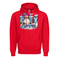 Red Cozy Season Zipper Hoodie - FaDigitalArtStudio