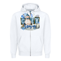 White Cozy Season Zipper Hoodie - FaDigitalArtStudio