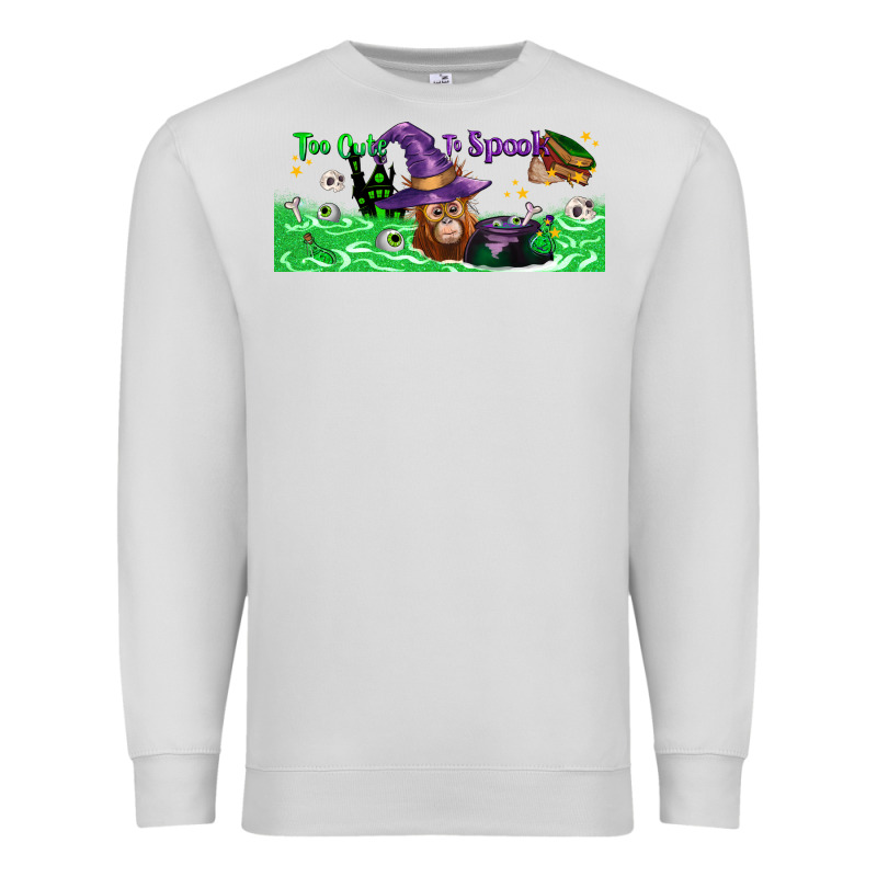 Too Cute To Spook Baby Orangutan Premium Sweatshirt by LillyAllenDesigns | Teevron
