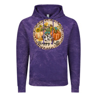 Cloud Purple Happy Fall Vintage Hoodie - texasbilliewilder