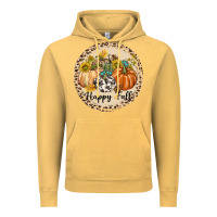 Vintage Mustard Happy Fall Vintage Hoodie - texasbilliewilder
