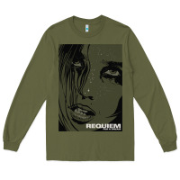 Army Green requiem for a dream black transparent Long Sleeve Tee - tuanDangUi