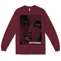 Burgundy requiem for a dream black transparent Long Sleeve Tee - tuanDangUi