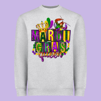 Mardi Gras Queen Heavyweight Sweatshirt Designed By Fadigitalartstudio