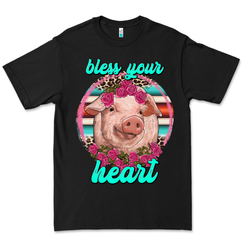 Bless Your Heart Pig Premium Tee by RanaPortraitStore | Teevron