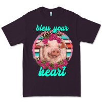 Plum bless your heart pig Premium Tee - RanaPortraitStore