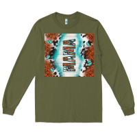 Army Green tooled leather and cowhide mama Long Sleeve Tee - TumblerDesignByShophia