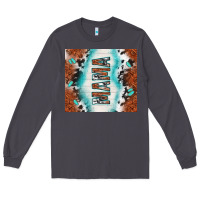 Smoke tooled leather and cowhide mama Long Sleeve Tee - TumblerDesignByShophia