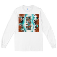 White tooled leather and cowhide mama Long Sleeve Tee - TumblerDesignByShophia