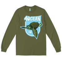 Army Green 4ocean 7 Long Sleeve Tee - tuanDangUi