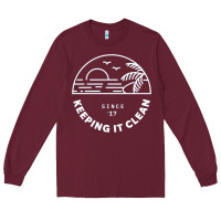 Burgundy 4ocean 9 Long Sleeve Tee - tuanDangUi