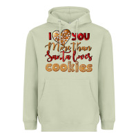 Matcha i love you more than santa loves cookies Heavyweight Hoodie - LillyAllenDesigns