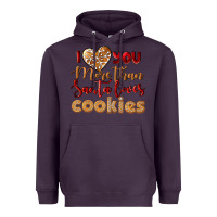Plum i love you more than santa loves cookies Heavyweight Hoodie - LillyAllenDesigns
