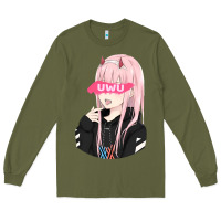 Army Green uwu Long Sleeve Tee - tuanDangUi