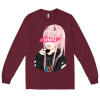 Burgundy uwu Long Sleeve Tee - tuanDangUi