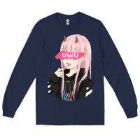 Navy uwu Long Sleeve Tee - tuanDangUi