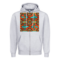 Native American Aztec Seamless Pattern 2 Zipper Hoodie | Teevron