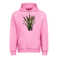Fuchsia Pink reeds Urban Hoodie - BarkalooDesign