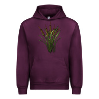 Mauve Wine reeds Urban Hoodie - BarkalooDesign
