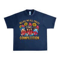 Navy Relax We All Crazy It's Not Competition Urban Heavy Tee - texasbilliewilder