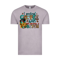 Vintage Zinc i pretend coffee helps but i'm still a bitch Vintage Tee - Jasminsmagicworld