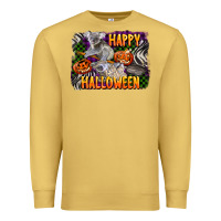 Antique Gold happy halloween koala Premium Sweatshirt - LillyAllenDesigns