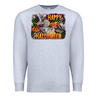 Heather Grey happy halloween koala Premium Sweatshirt - LillyAllenDesigns