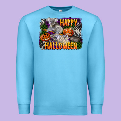 Happy Halloween Koala Premium Sweatshirt Designed By Lillyallendesigns