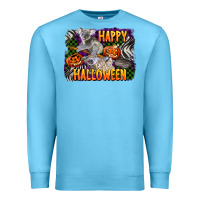 Ocean Blue happy halloween koala Premium Sweatshirt - LillyAllenDesigns