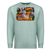 Seafoam happy halloween koala Premium Sweatshirt - LillyAllenDesigns