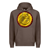 Coffee american football round earrings Premium Hoodie - BundleAndBundleShop