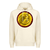 Sandshell american football round earrings Premium Hoodie - BundleAndBundleShop
