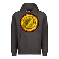 Smoke american football round earrings Premium Hoodie - BundleAndBundleShop