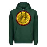 Sports Green american football round earrings Premium Hoodie - BundleAndBundleShop