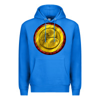 True Royal american football round earrings Premium Hoodie - BundleAndBundleShop