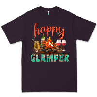 Plum Happy Glamper Camp Premium Tee - BundleAndBundleShop