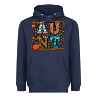 Navy Autumn Leopard Aunt Heavyweight Hoodie - LillyAllenDesigns