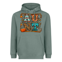 Sage Autumn Leopard Aunt Heavyweight Hoodie - LillyAllenDesigns