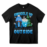 Black snuggle up gnomies it's cold outside Heavy Core Tee - MaliasSmallBusiness