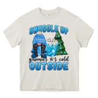 Cream snuggle up gnomies it's cold outside Heavy Core Tee - MaliasSmallBusiness