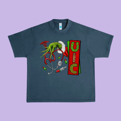 Christmas Character Urban Heavy Tee Designed By Nancycooperartshop