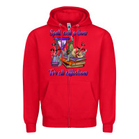 Red spells and potions for all afflictions Zipper Hoodie - BundleAndBundleShop