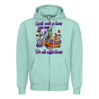Seafoam spells and potions for all afflictions Zipper Hoodie - BundleAndBundleShop