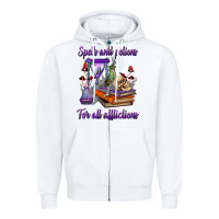 White spells and potions for all afflictions Zipper Hoodie - BundleAndBundleShop